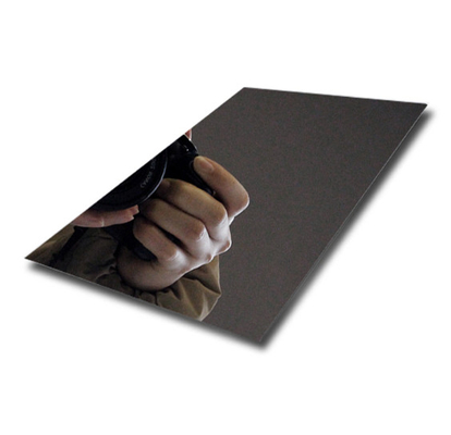 Ausgefeilte 316ti polierte Edelstahlplatte mit reflektierender Oberfläche für hochwertige Designmerkmale